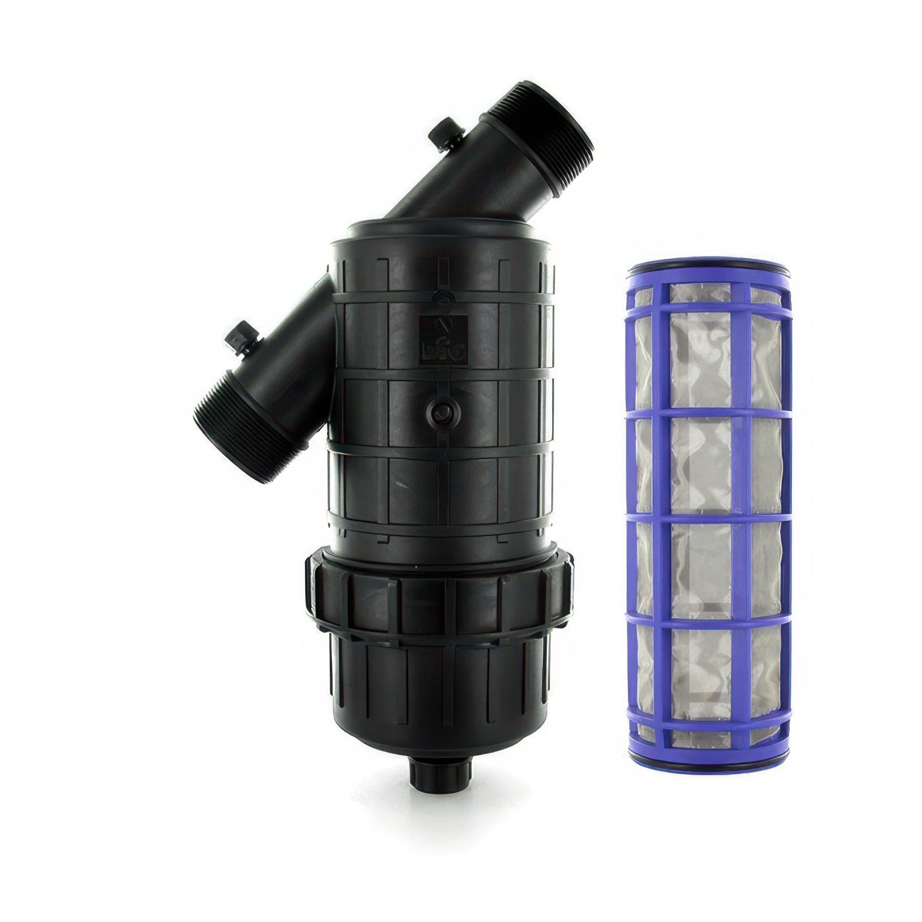 DIG 2 Inch MPT Inline Filter with Stainless Steel Screen, 200 Mesh