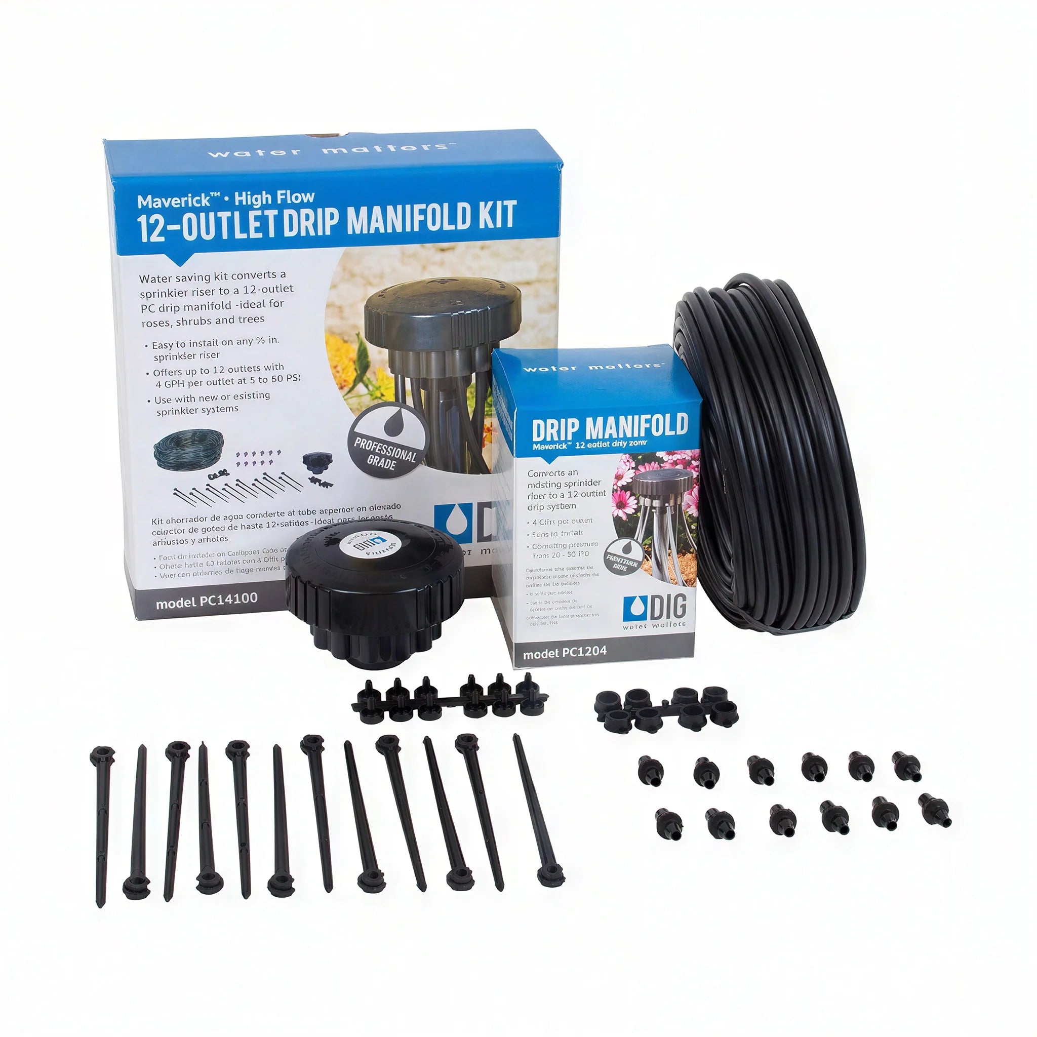 DIG Maverick 12-Outlet Drip Manifold Kits