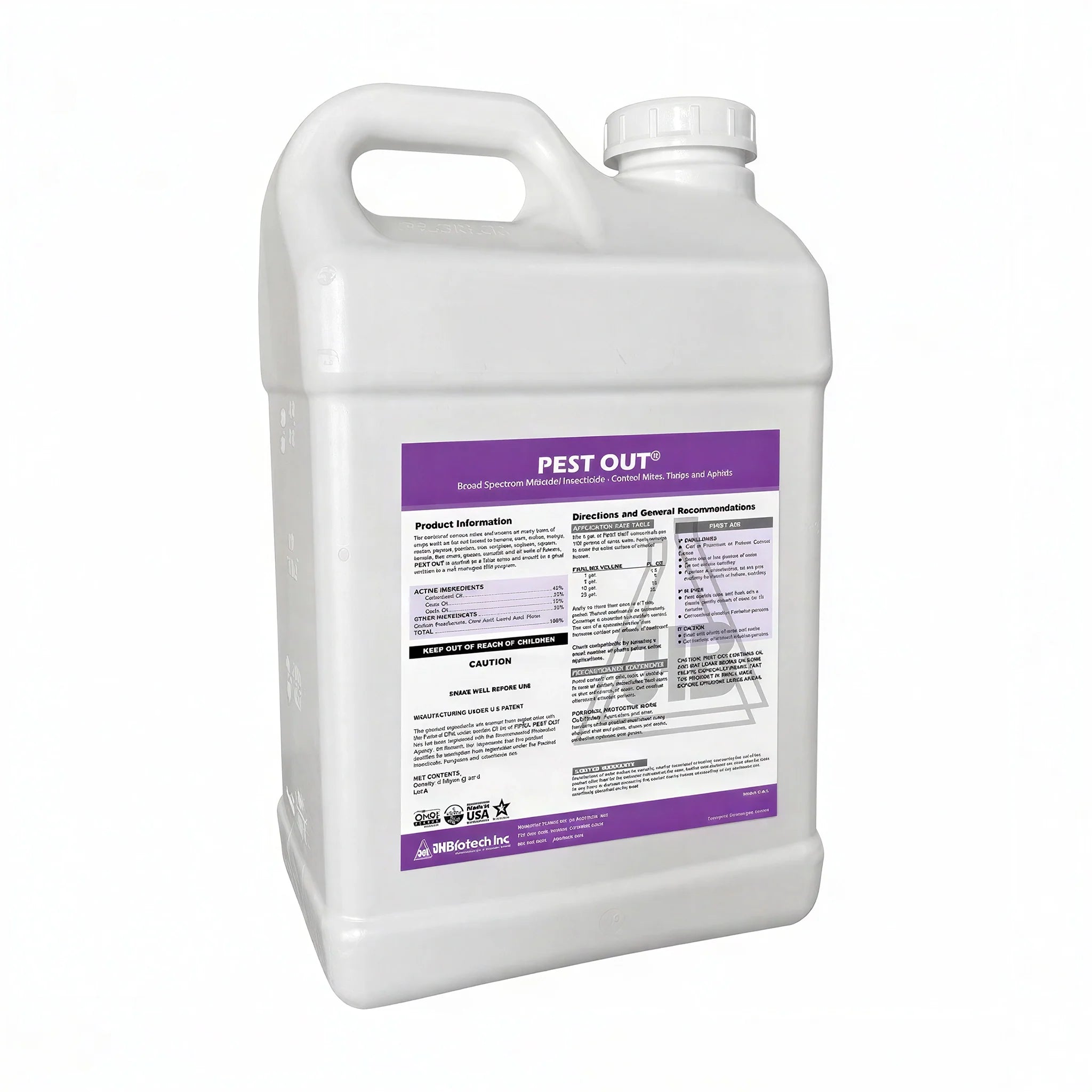 JH Biotech Pest Out Insecticide & Miticide, 2.5 Gallon