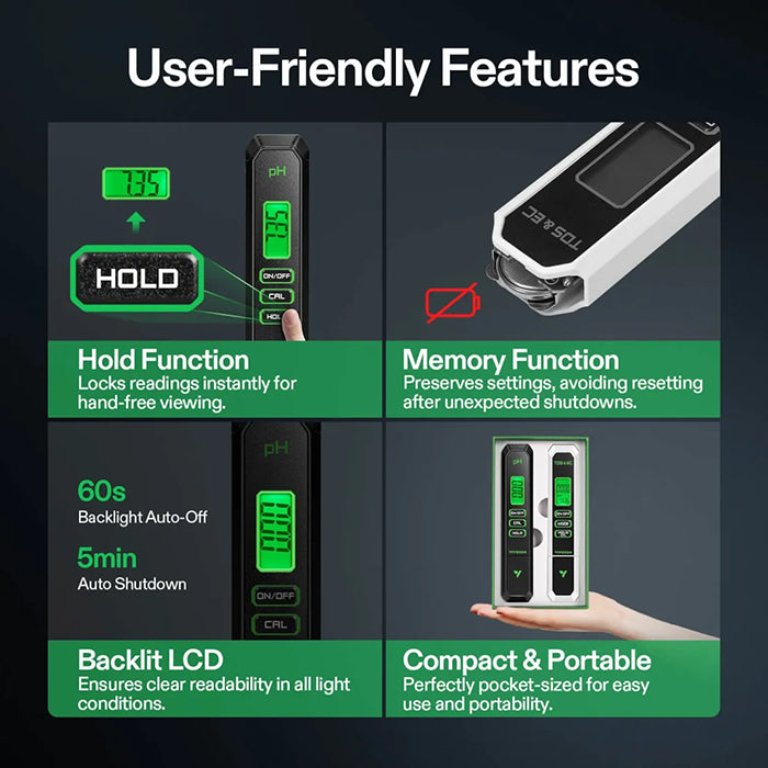 Vivosun pH & TDS Combo Meter