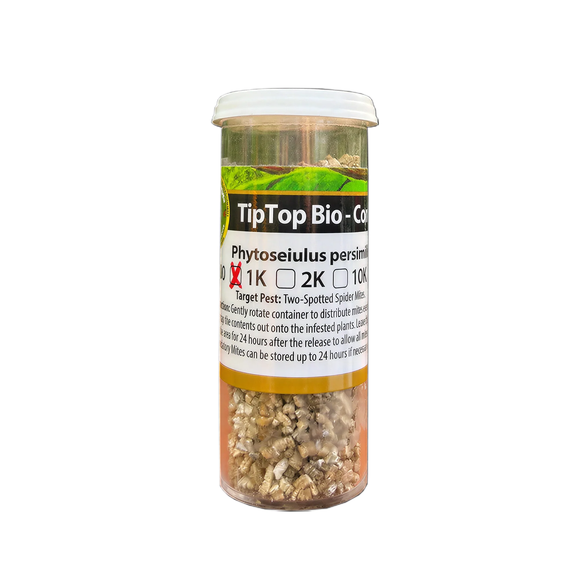 Tip Top Bio-Control Phytoseiulus Persimilis Beneficial Mites, Vial of 1,000