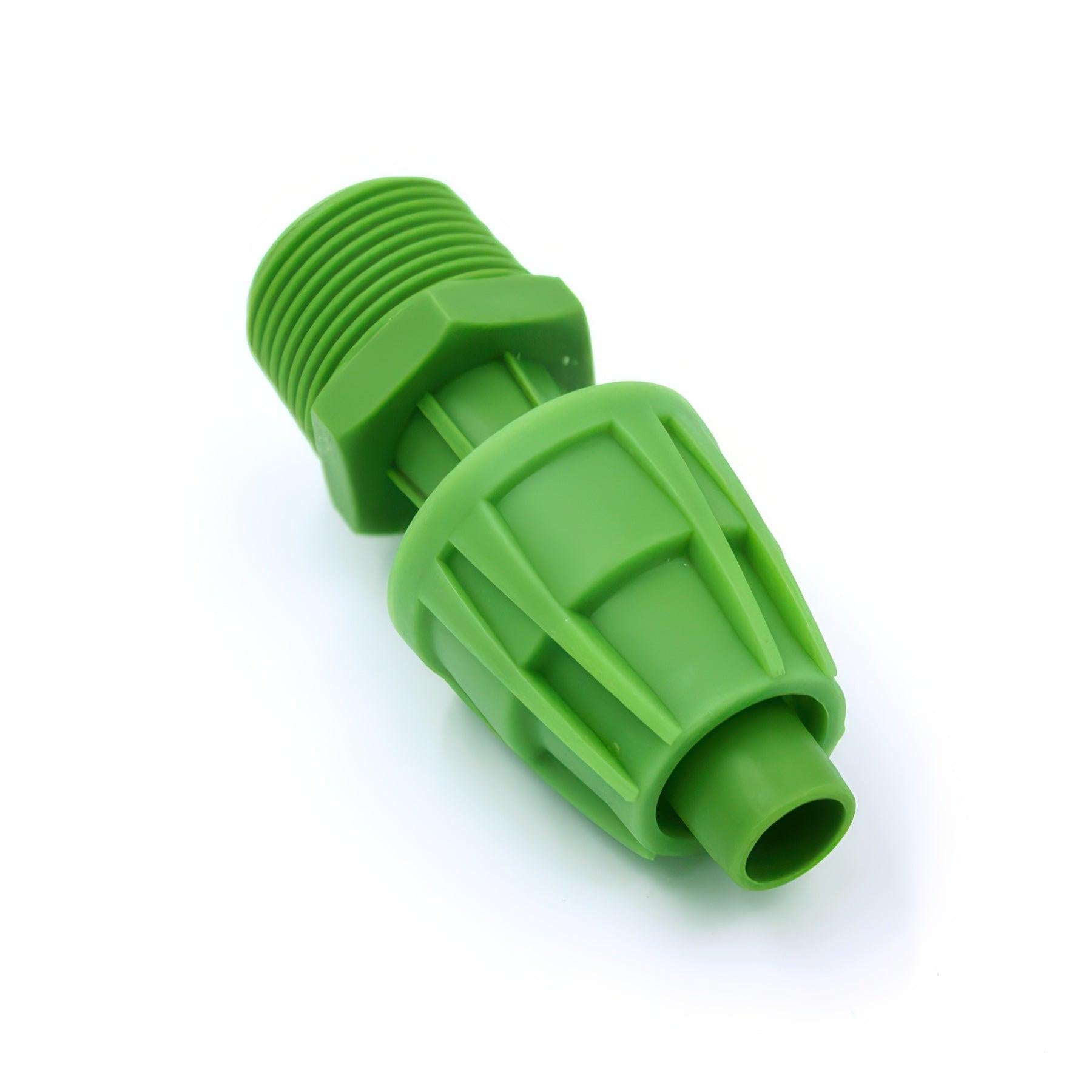 FloraFlex Micro Drip 16-17mm Pipe Fitting, 3/4 Inch Male Adaptor, Pack of 12