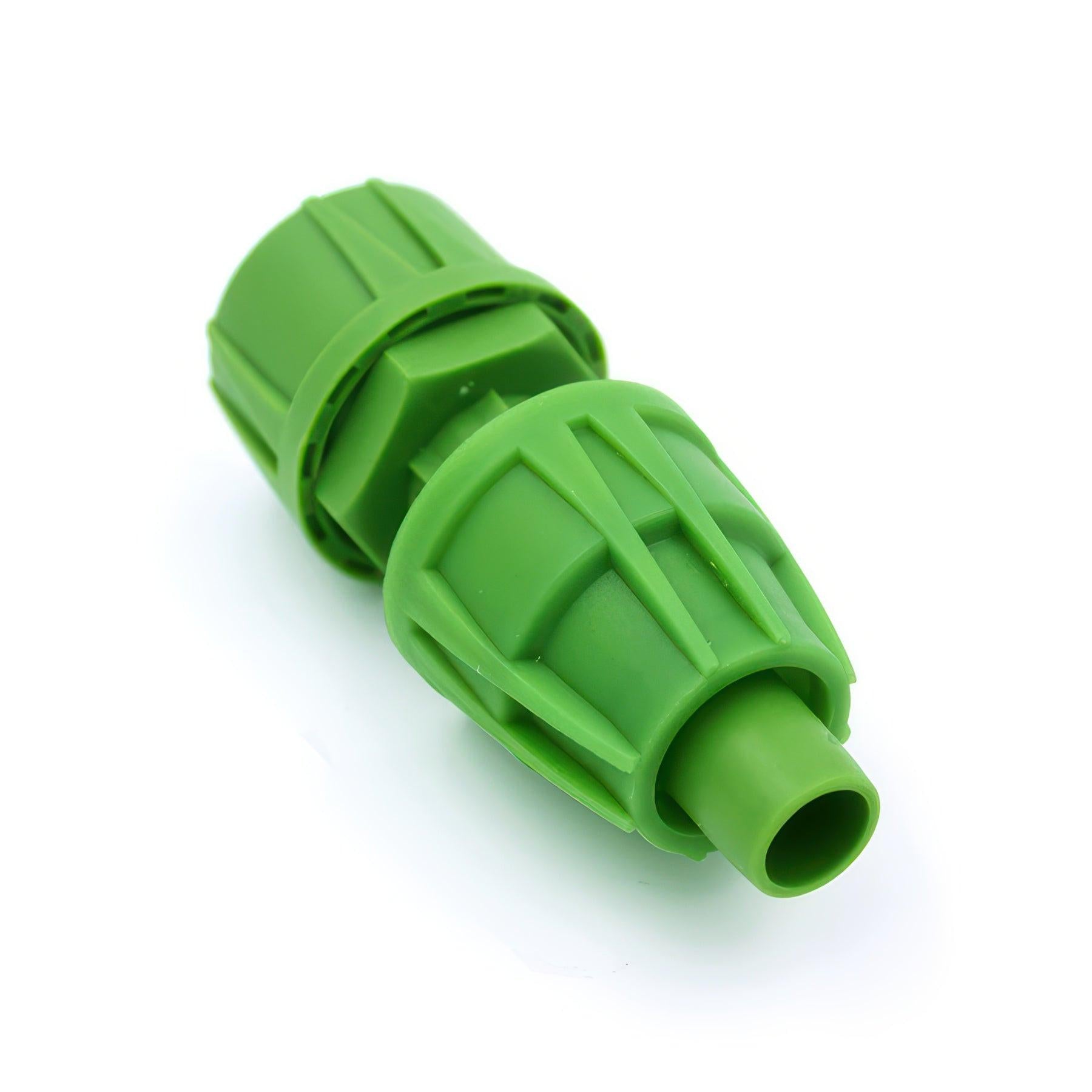 FloraFlex Micro Drip 16-17mm Pipe Fitting, 3/4 Inch Male Adaptor with Cap Combo, Pack of 12