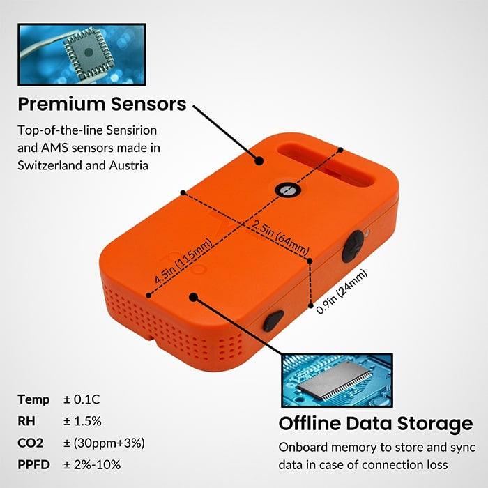 Pulse PRO Grow Room Environmental Monitor