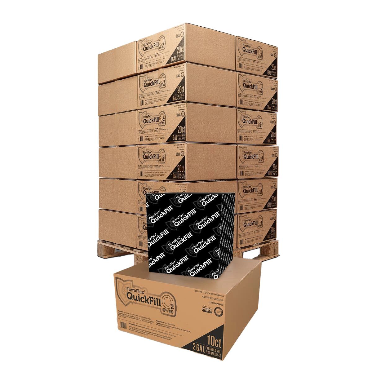 FloraFlex QuickFill O2 Bag, 60% WHC, 2 Gallon, Pallet of 690.