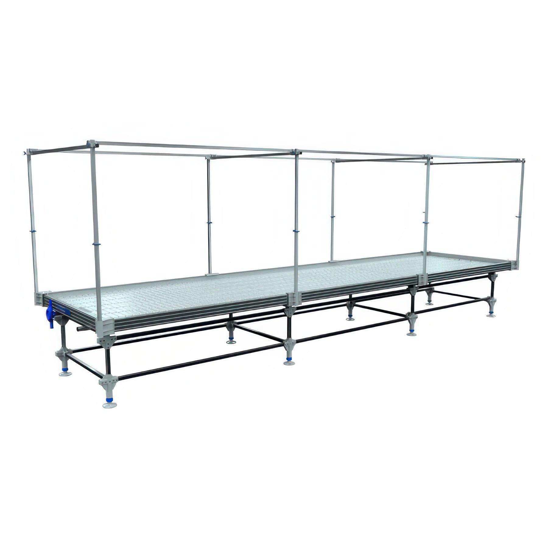 Wachsen Professional Rolling Bench System: 4 Foot Width x 20-26 Foot System Length, Complete Trellis Setup