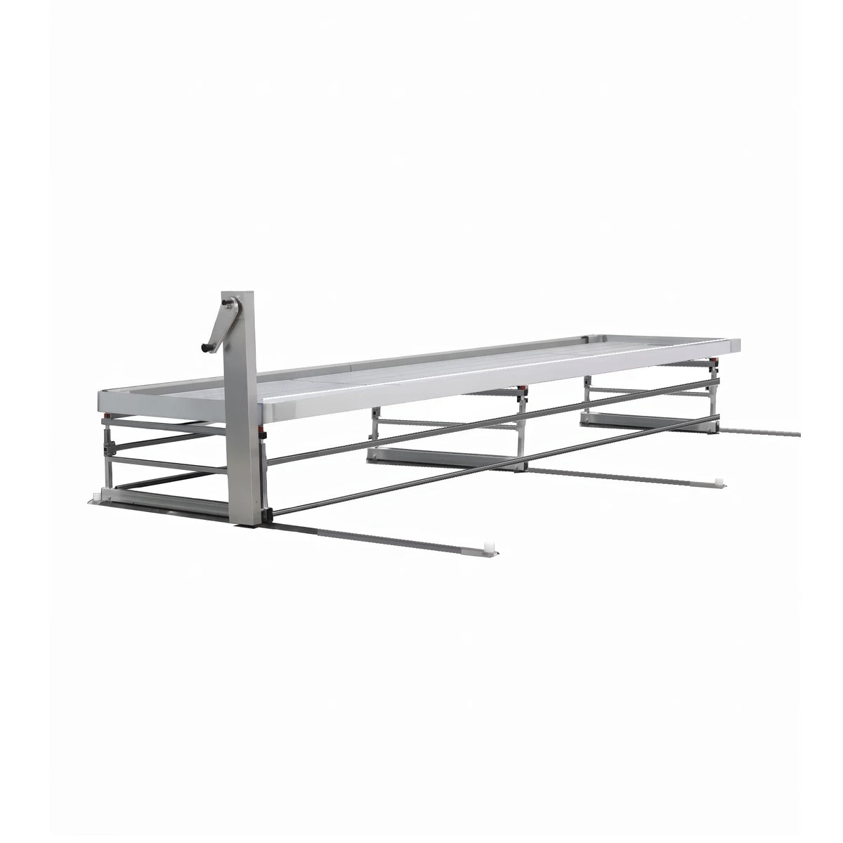 CM Horticulture TD - TB Drive Bench: 3 Foot Width x 33 Foot Length x 12 Inch Height, Expanded Metal Trays