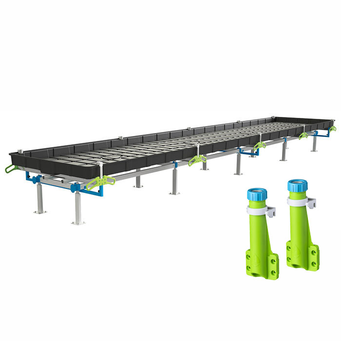 Botanicare Slide Bench with TriLock Trellis: 5 Foot Width x 13.5 Foot System Length x 30 Inch Height