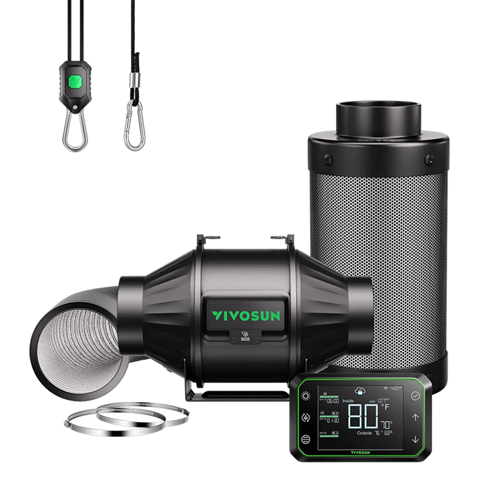 GrowHub E42A Controller for Grow Tent, Smart Environmental WiFi-Controller with Temperature, Humidity, Timer, Cycle, Schedule Controls, Data App