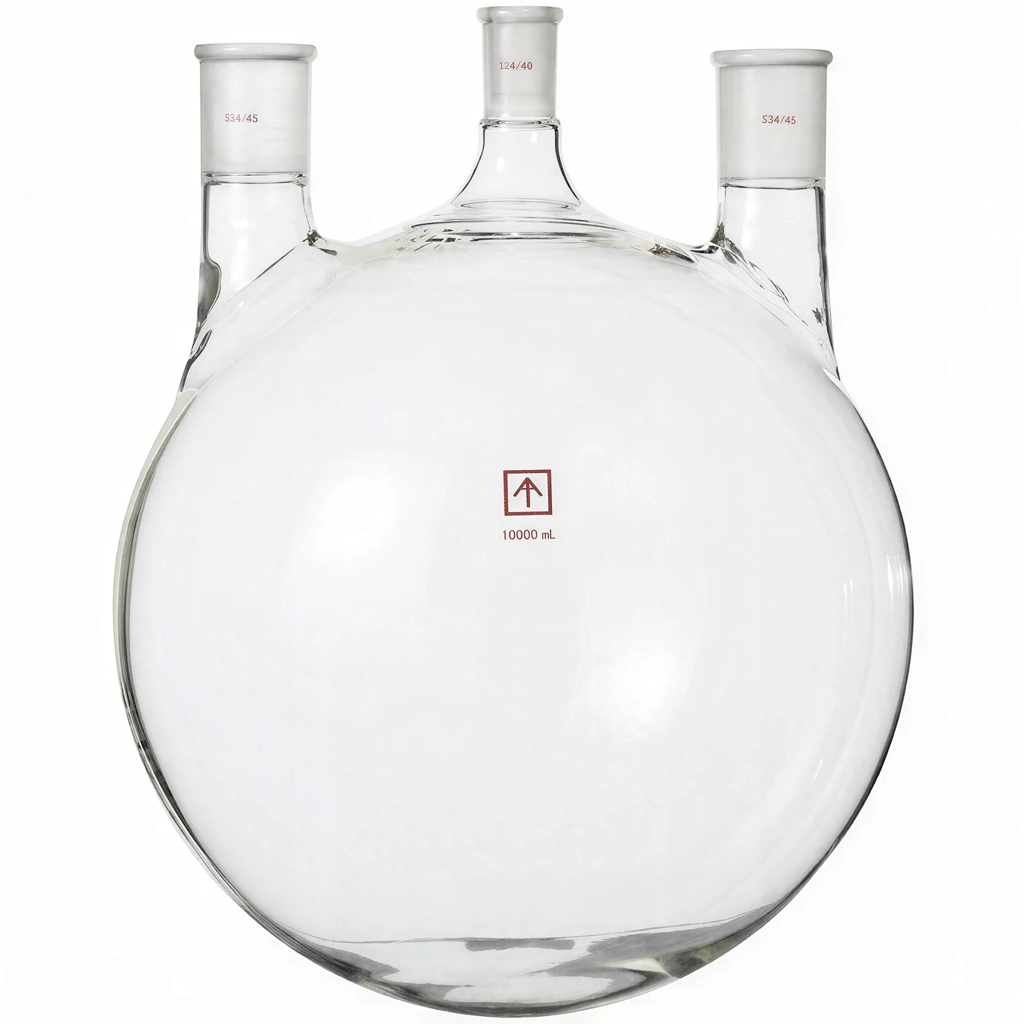 Across International 24/40 and 34/45 Heavy Wall Round Bottom 3-Neck Flask,  10L