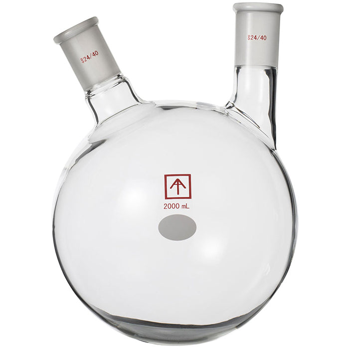 Across International Heavy Wall Round Bottom 2-Neck Flask,  2L