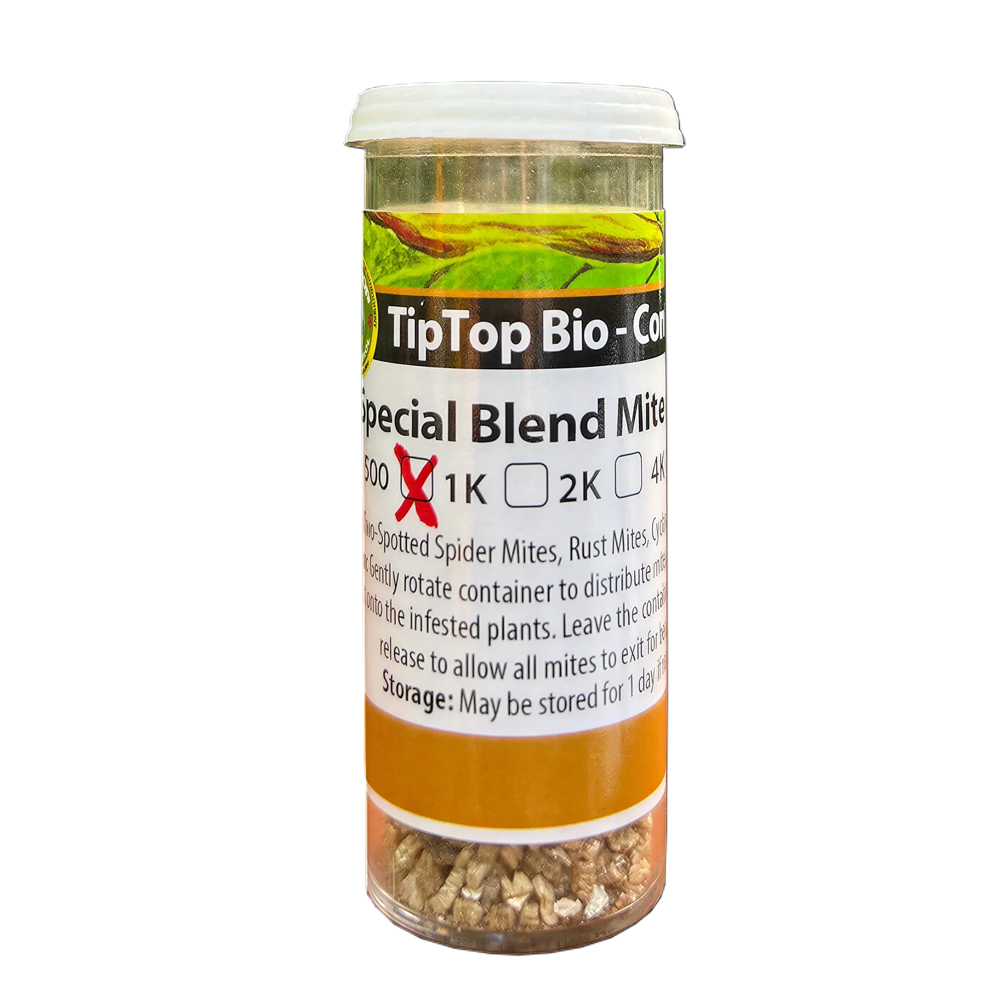Tip Top Bio-Control Special Blend Mite Predator Beneficial Mite Mix, Vial of 1,000