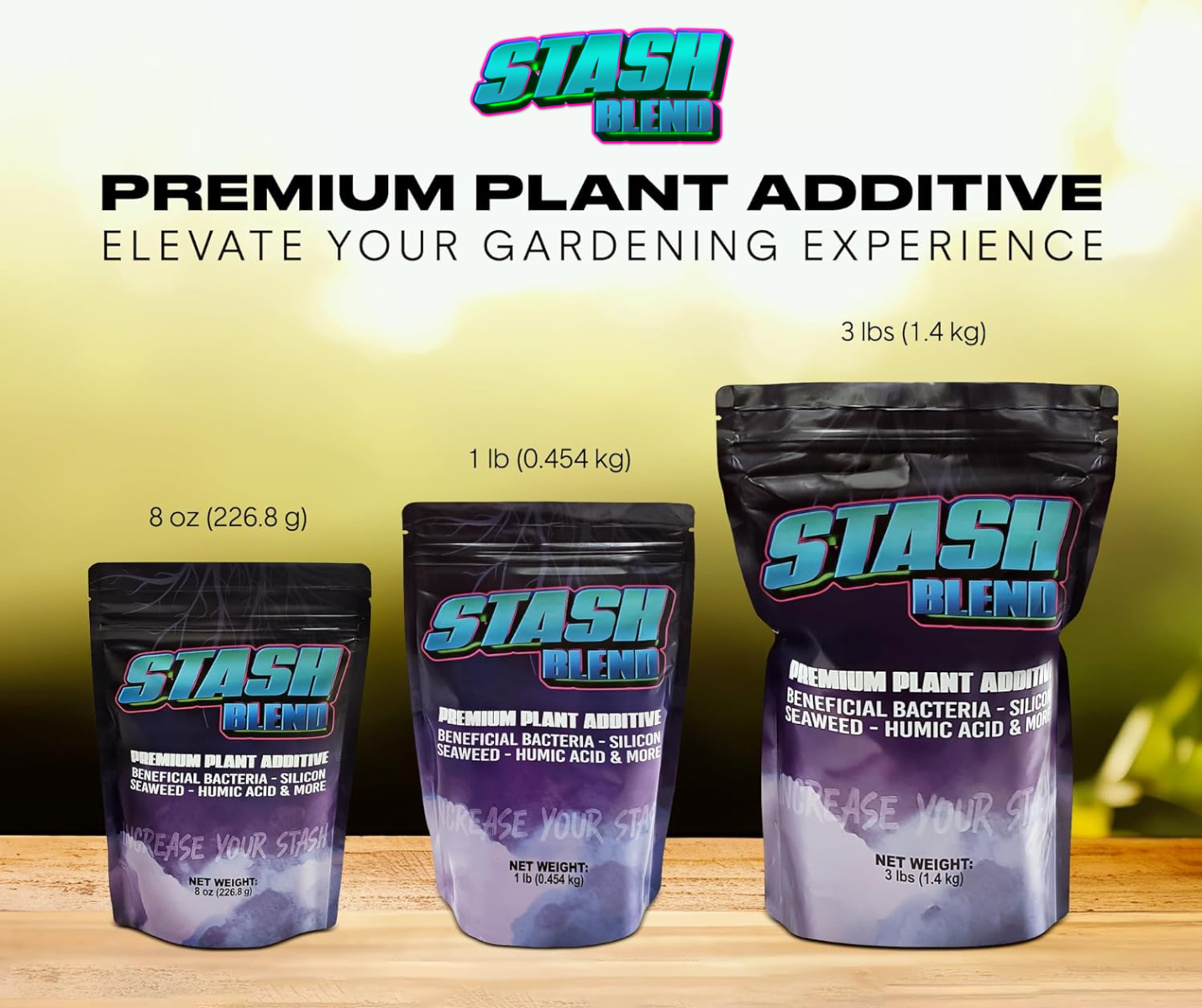 Stash Blend Premium Plant Additive.
