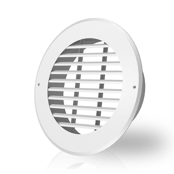 AC Infinity Wall-Mount Duct Grille Vent, White Steel