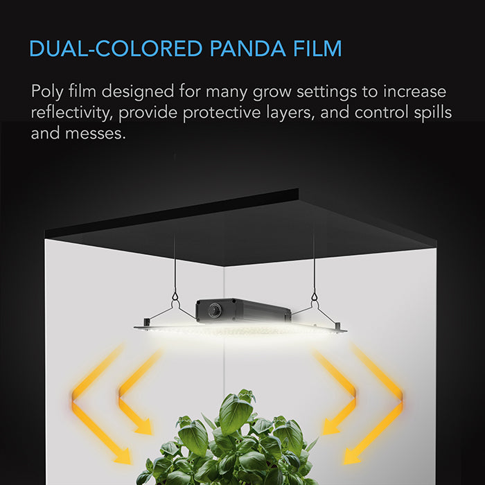 AC Infinity Black & White Reflective Panda Film, 10' x 100'