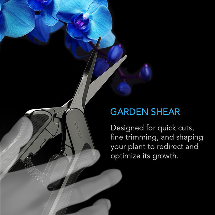 AC Infinity Stainless Steel Pruning Shear with Cleaning Kit