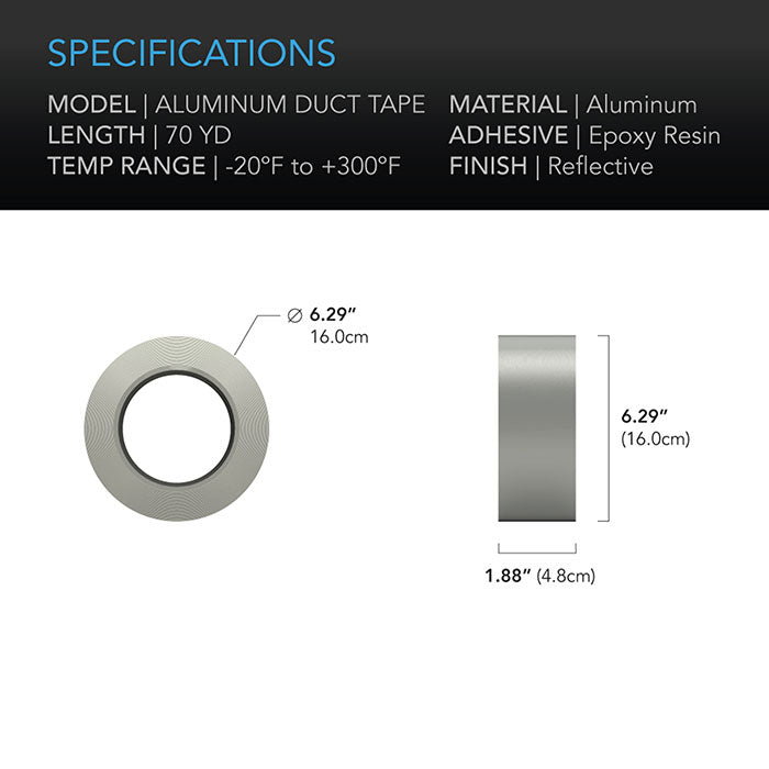 AC Infinity Ducting Tape, 70 Yard