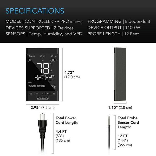 AC Infinity Controller 79 PRO Smart Outlet Controller