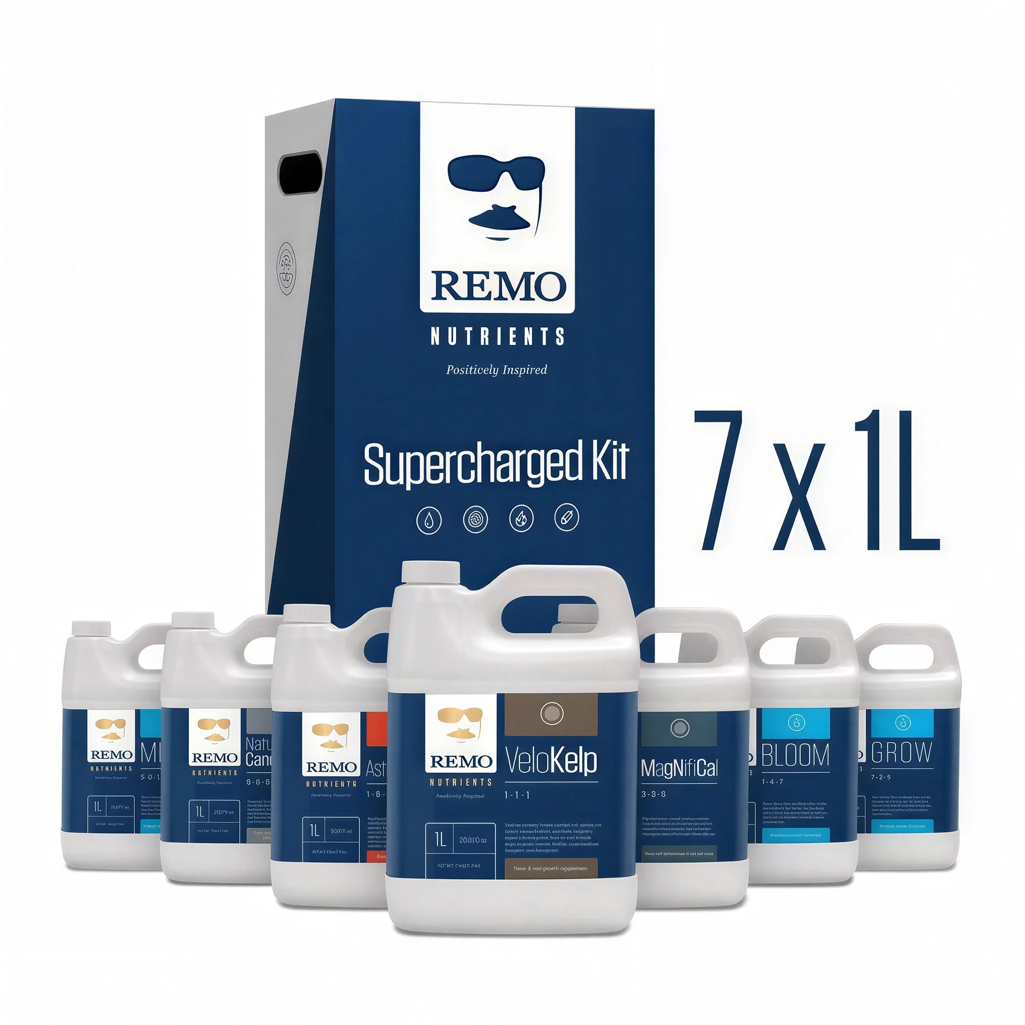Remo Nutrients 1 Liter Supercharged Kit for Cultivation