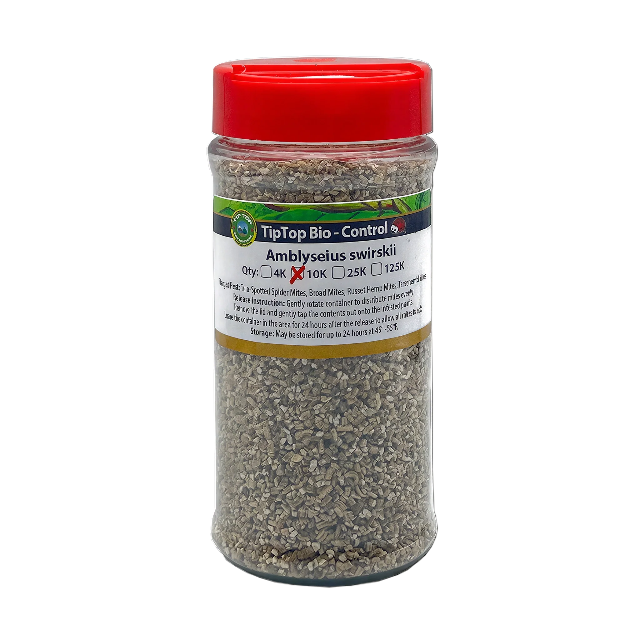 Tip Top Bio-Control Amblyseius Swirskii Beneficial Insects, Bottle of 10,000