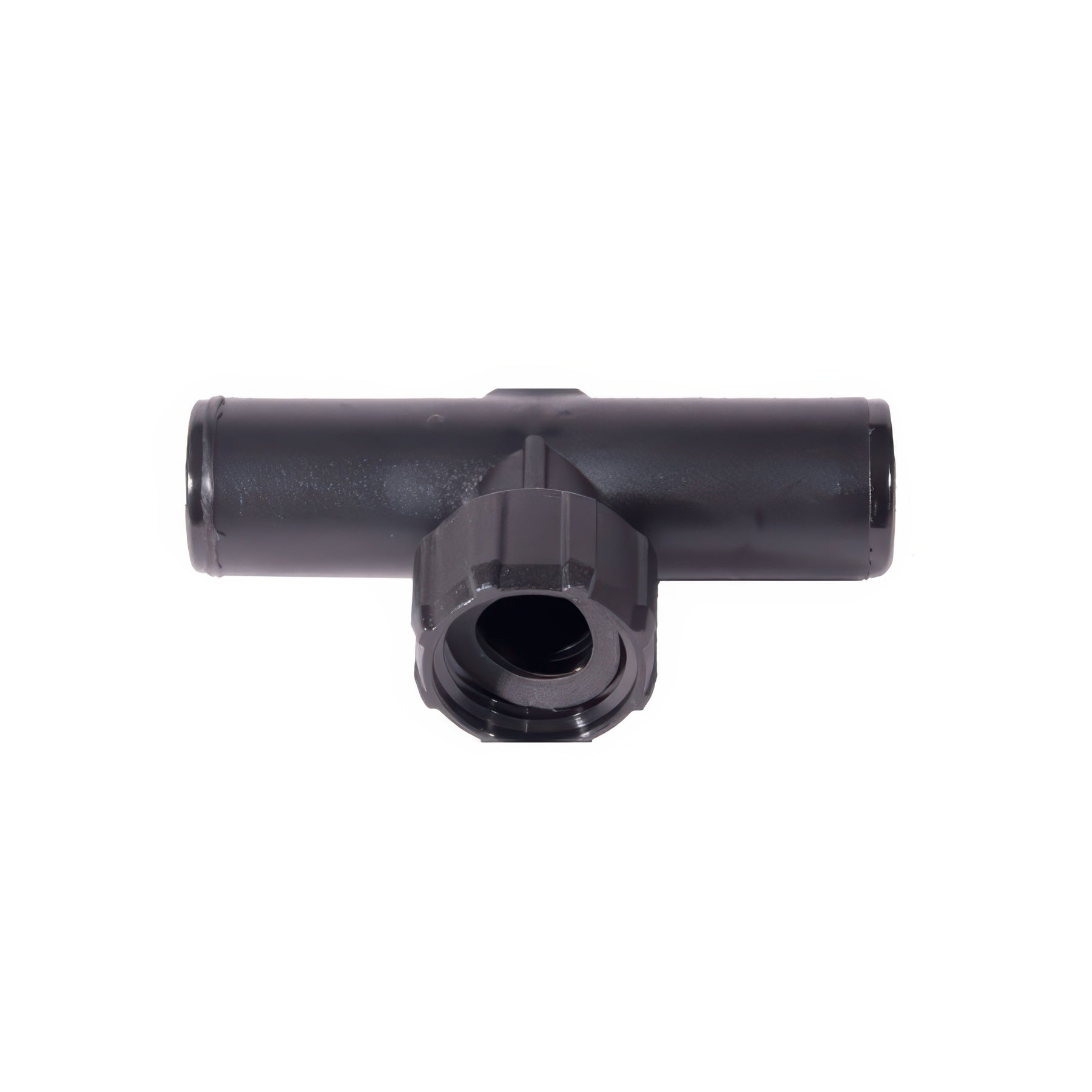 DIG Compression Swivel Tee Fitting with Washer, 3/4 Inch FHT, Black, 0.700 Inch OD - Pack of 100