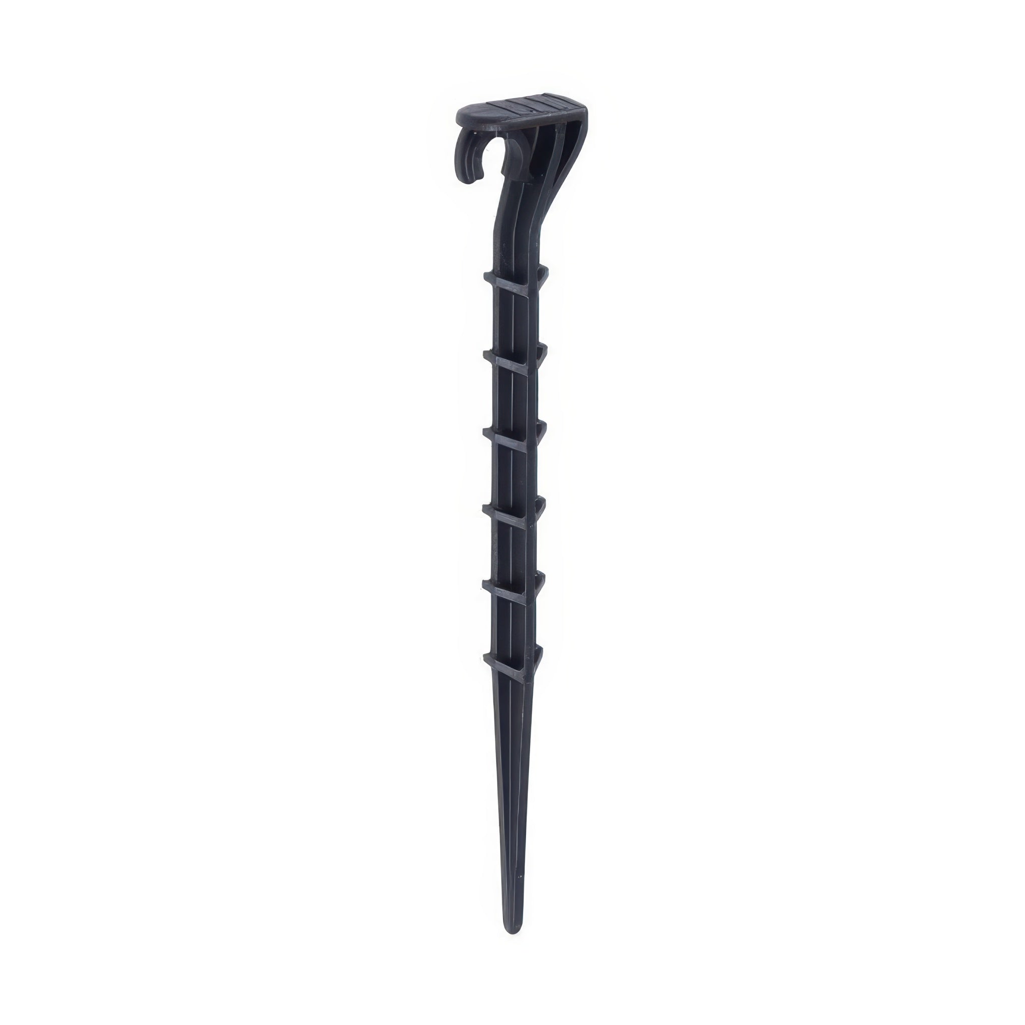 DIG Heavy Duty Stake, Holds 1/4 Inch Tubing, Black, 6 Inch  - Pack of 600