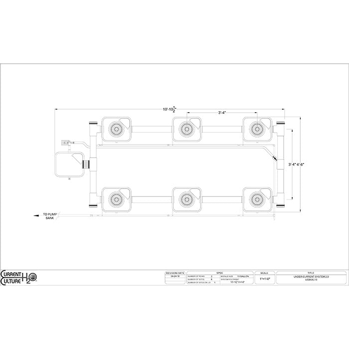 Current Culture Under Current UCXXL13 RDWC System, 6-Site, 2-Row