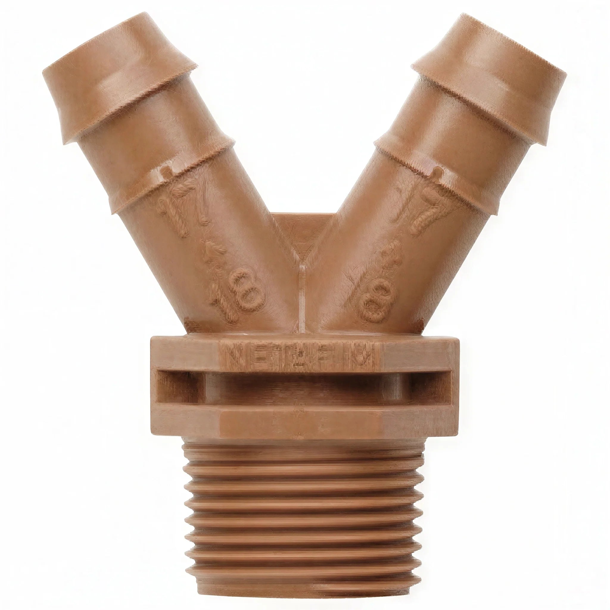 Netafim "V" Inch 2 Way Insert x 3/4 Inch MPT, 17mm - Case of 200
