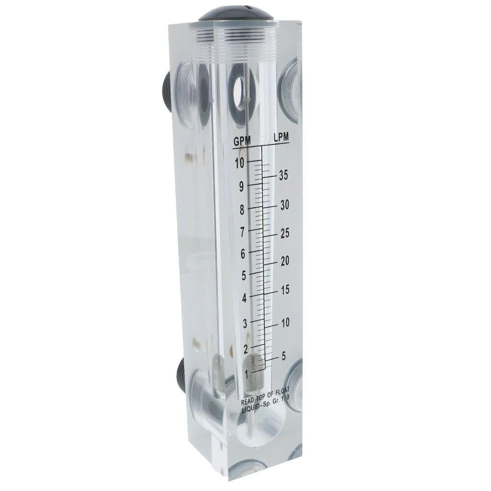 AXEON Panel Mount Flow Meter, 1-10 GPM, 1" MNPT