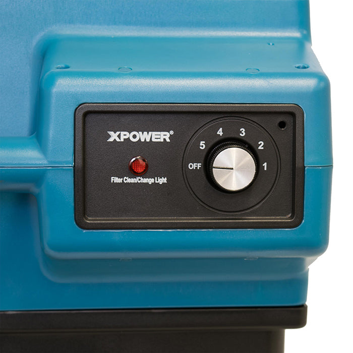 XPOWER X-3580 Professional 4-Stage HEPA Air Scrubber, 1/2 HP, 600 CFM