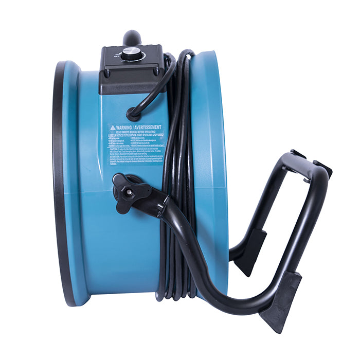 XPOWER X-39AR Professional Axial Fan, 1/4 HP, 2100 CFM, Blue