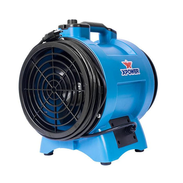 XPOWER X-8 Industrial Confined Space Fan, 8 In, 1/3 HP, 1200 CFM