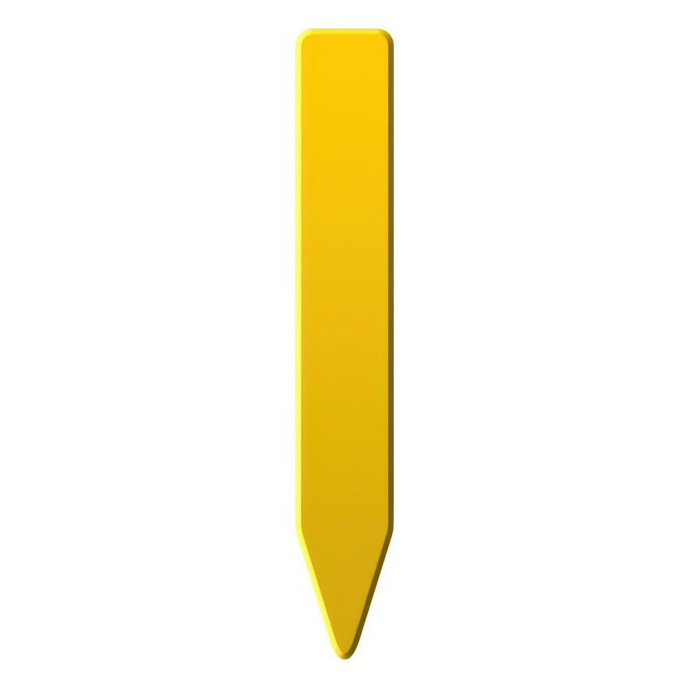 Grow1 Plant Stake Labels, Yellow, 4'' x 5/8'', 1000 Pack