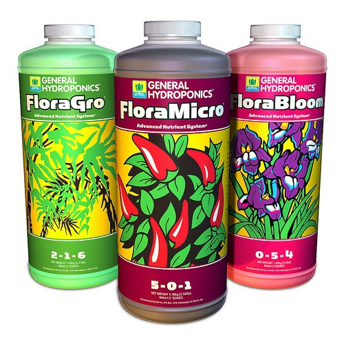 General Hydroponics Flora Series Basic Nutrient Package