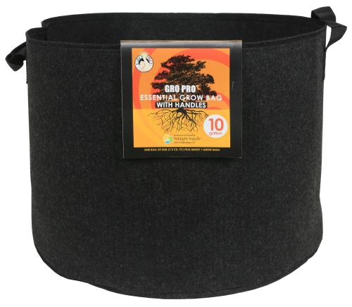 Hydrofarm Black & White Grow Bag - 10 Gallon – 1 Pack (10 per pack)