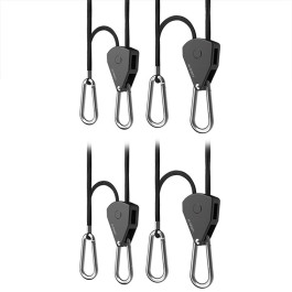 Heavy-Duty Adjustable Rope Clip Hanger, Six Pairs - AC Infinity