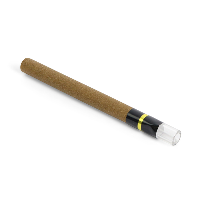 Cigarette Style Tubes - High Flow Filter, Brown Hemp Paper, Black Tip