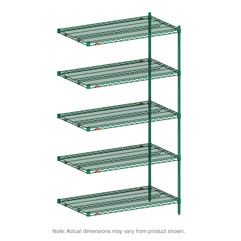 Metro Super Erecta 5-Tier Stationary Add-On Wire Shelving ...