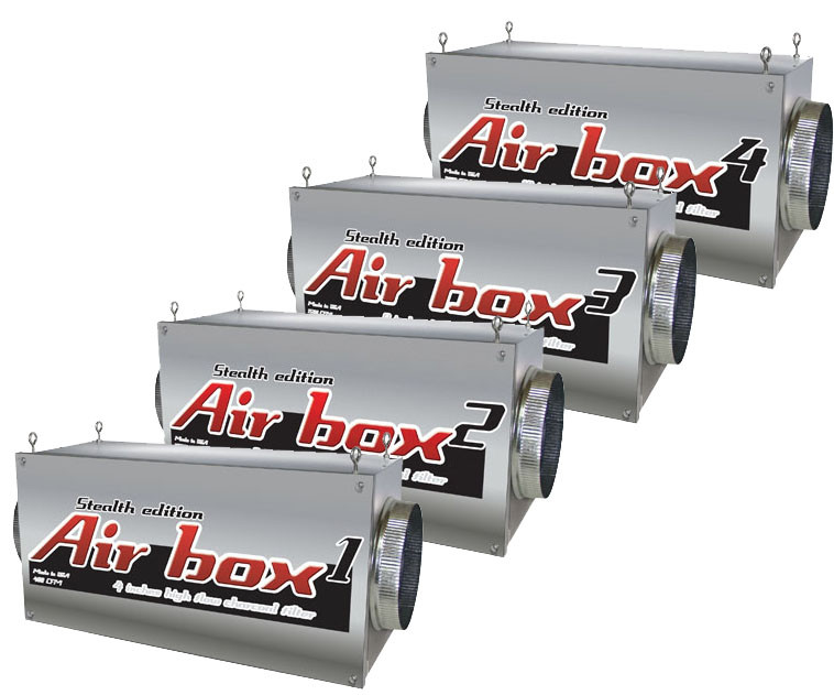 Airbox Stealth Edition Air Filter Air Box Exhaust Filters Grow Room Exhaust  Filters Carbon Filters & Odor Control Environment