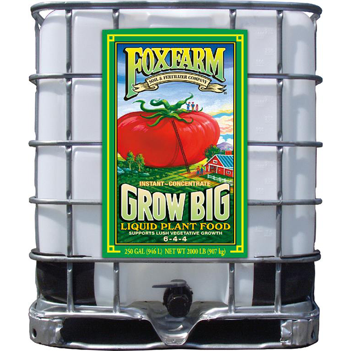 Fox Farm Grow Big Liquid Concentrate, 250 Gallon Organic Plant
