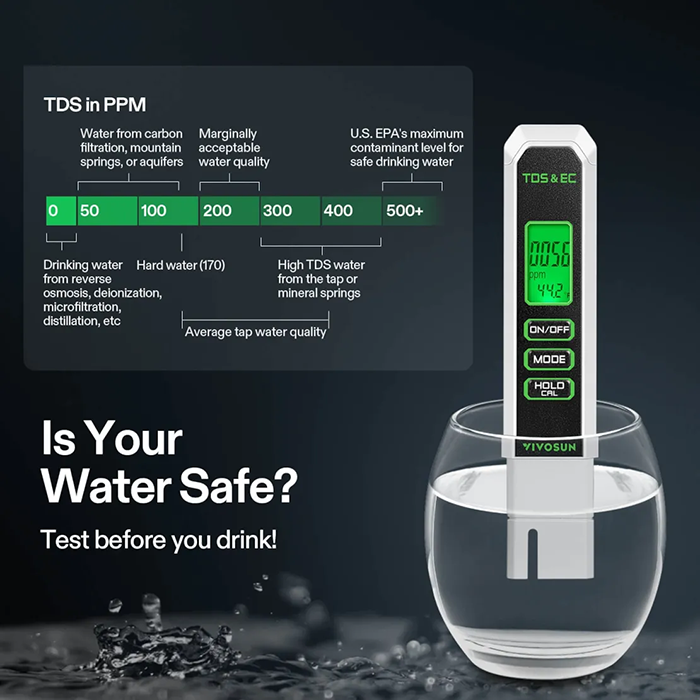 Vivosun pH & TDS Combo Meter pH Meters & Test Kits Meters & Testing ...