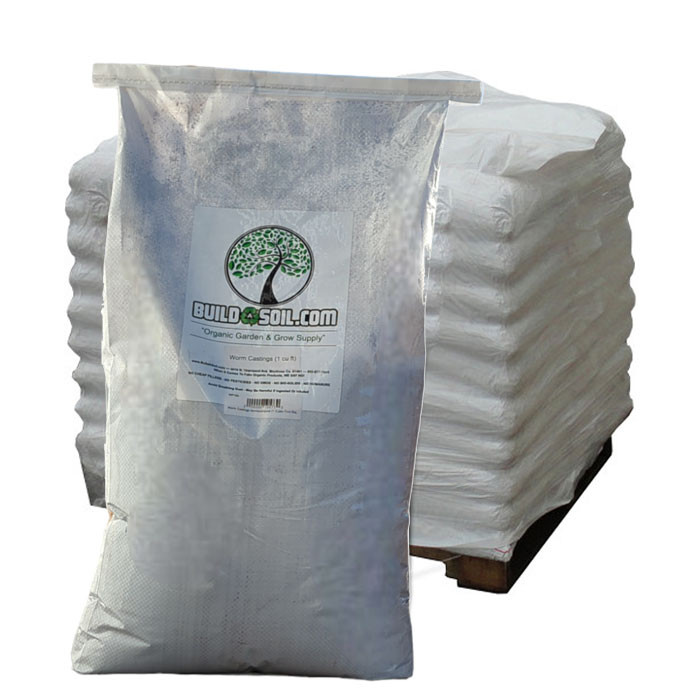 BuildASoil Worm Casting Vermicompost, 1 Cu Ft - Pallet of 50 Bags ...