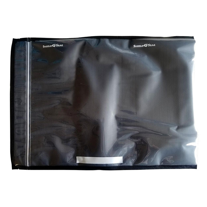 5 x 8 Clear & Black Heat Seal Zipper Bag SNS 1600 - Shield N Seal