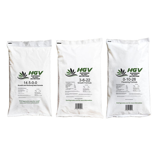 HGV Nutrients Nutient Package in commerical 25 lb. bags